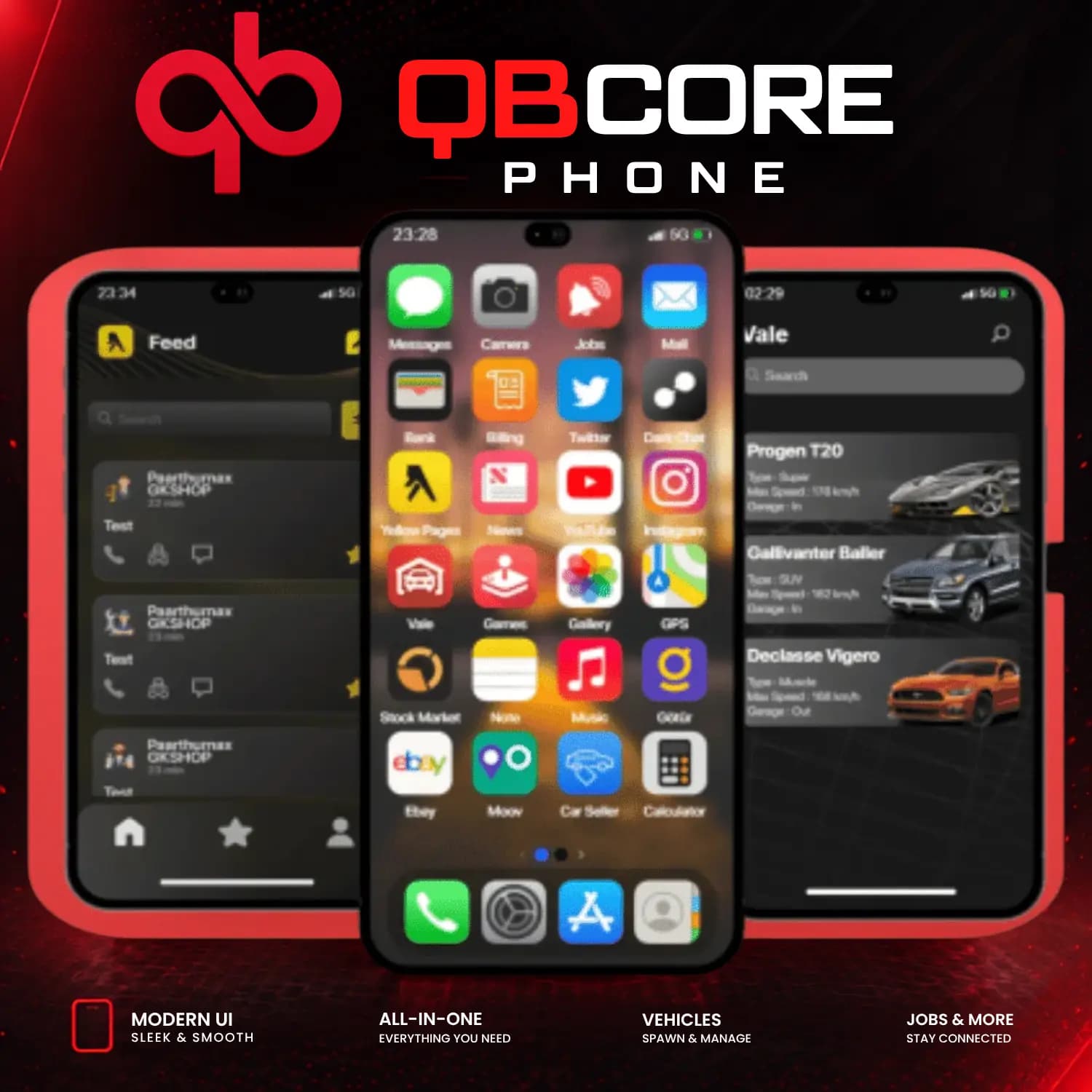 GK qbcore phone script v1